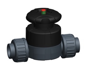 +GF+515型隔膜閥，PVC-U 帶粘接承插端